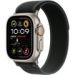 Obrázok pre výrobcu Apple Watch 49mm Black Trail Loop - M/L - Natural Titanium Finish